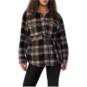Sanctuary Shay Shacket Essex plaid